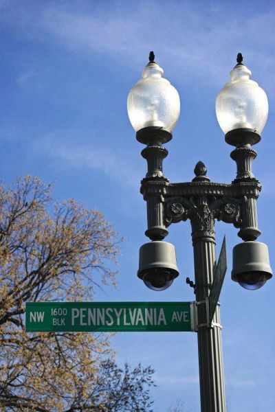 Washington, DC Historic Pennsylvania Ave Sign